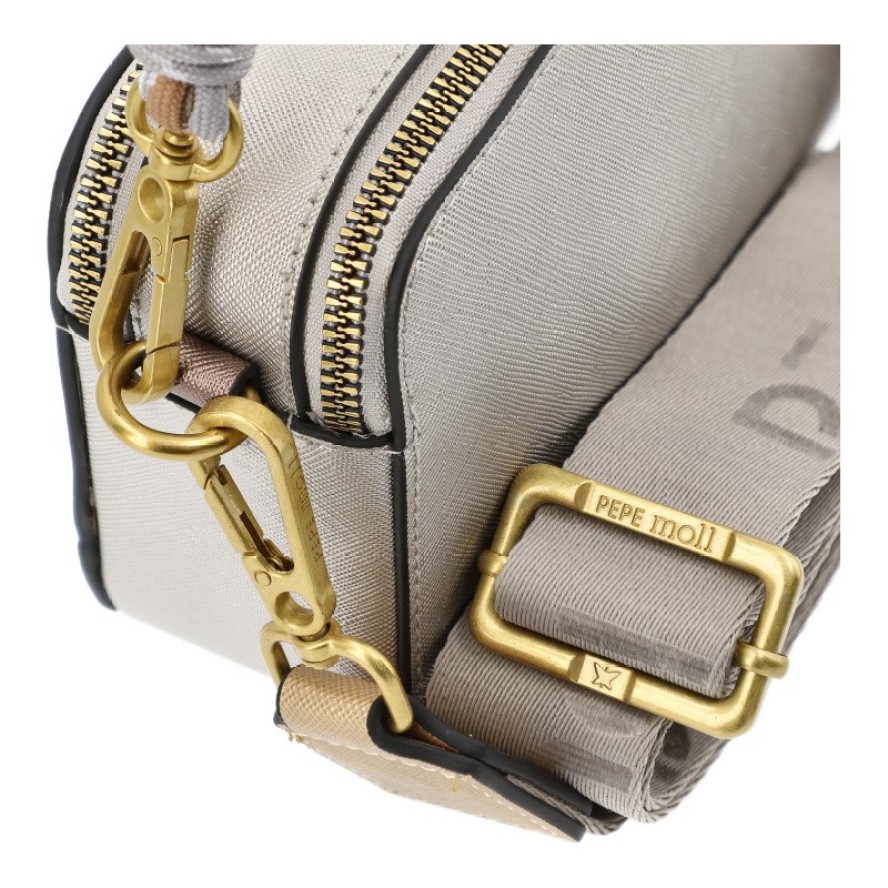 Srebrna Zgrabna Torebka Damska Pepe Moll