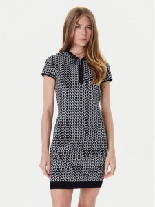 MICHAEL Michael Kors Sukienka dzianinowa MT5834LHQG Szary Regular Fit