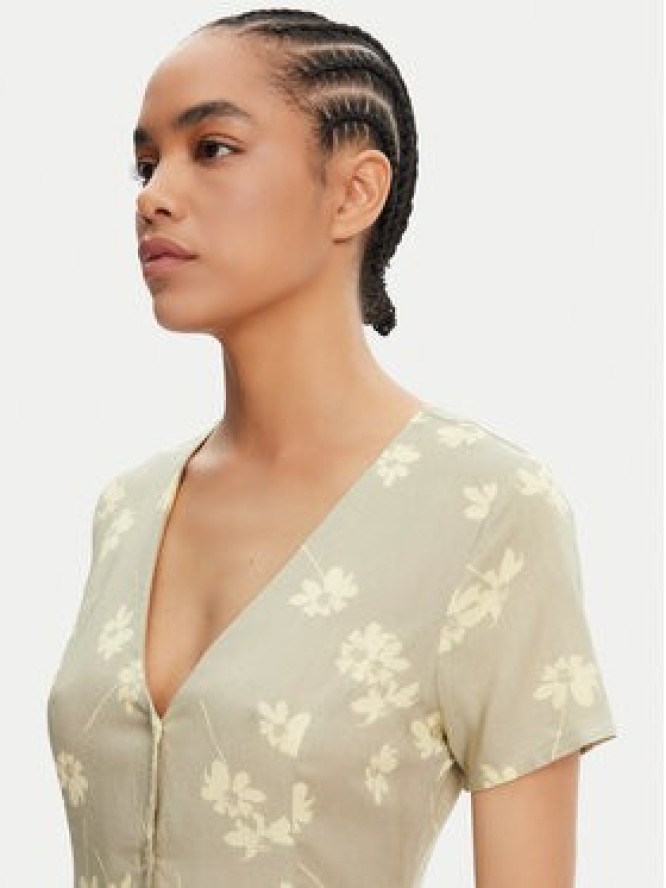 RVCA Sukienka letnia 23B131508 Zielony Regular Fit