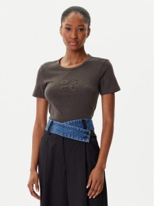 Desigual T-Shirt Praga 25WWTK46 Szary Regular Fit