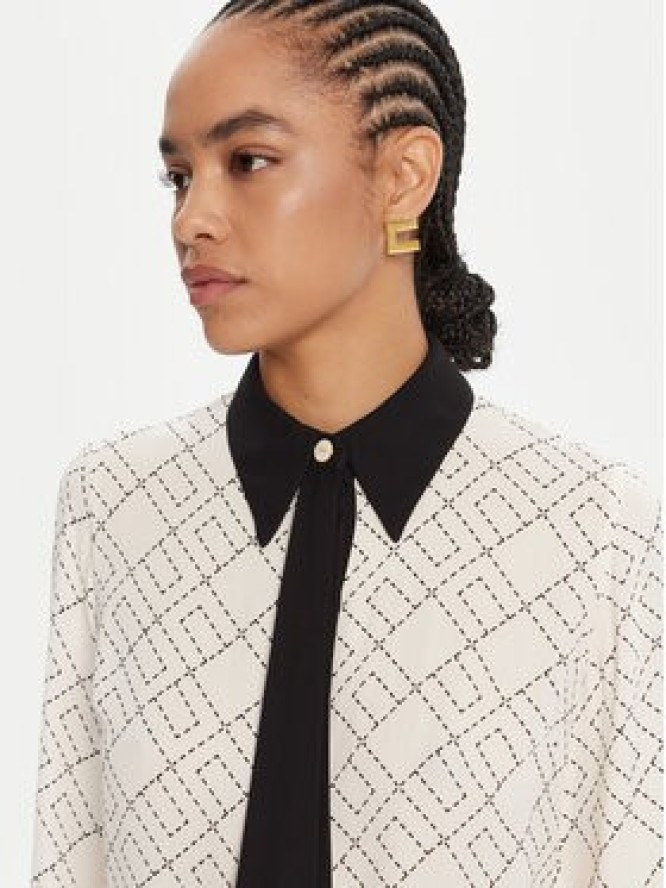 Elisabetta Franchi Koszula CA-104-56E2-V320 Biały Regular Fit