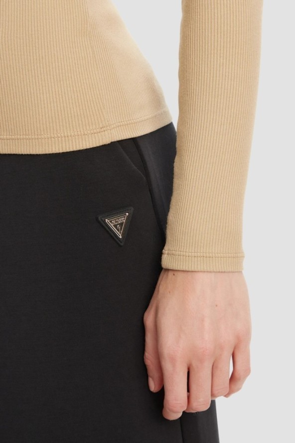 GUESS Beżowy damski longsleeve Colette, Rozmiar S