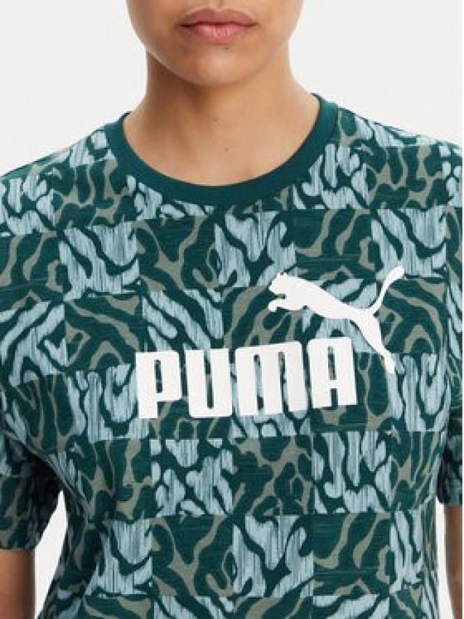 Puma T-Shirt Ess Graphic 685070 Zielony Loose Fit