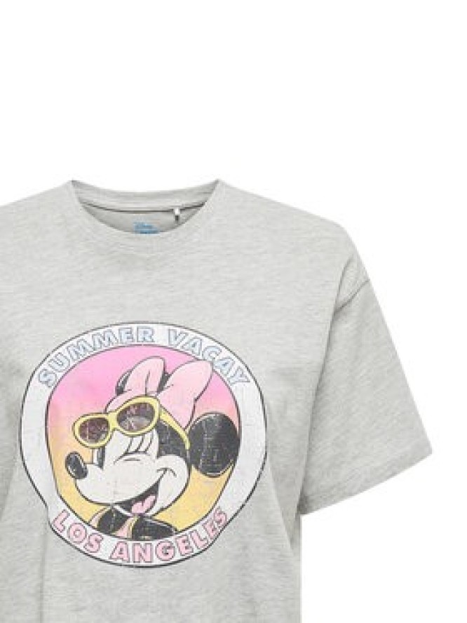 ONLY T-Shirt Mickey Minnie 15348126 Szary Regular Fit