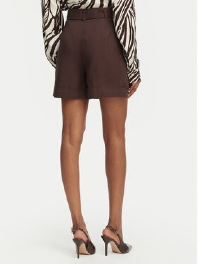 Guess Szorty materiałowe W5GD1R WG4C2 Brązowy ciemny Regular Fit