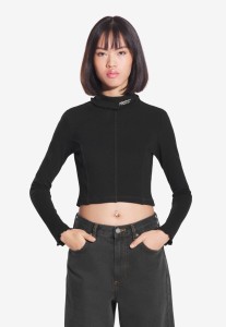 Koszulka sportowa damska Prosto Turtleneck Ribbed z długim rękawem