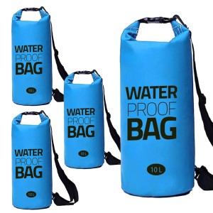 Dry Bag - wodoodporna torba 10 l - niebieska - 17x46 cm - duffel bag