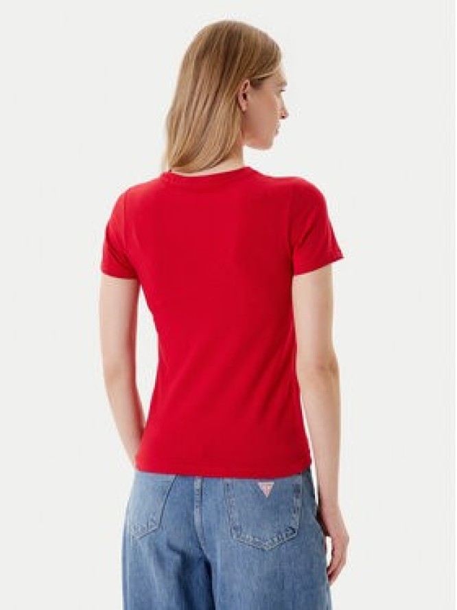 Guess Jeans T-Shirt W4YI04 J1314 Czerwony Slim Fit