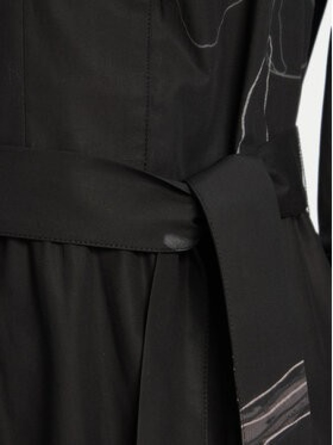 Desigual Sukienka codzienna Pisos 25WWVW06 Czarny Regular Fit