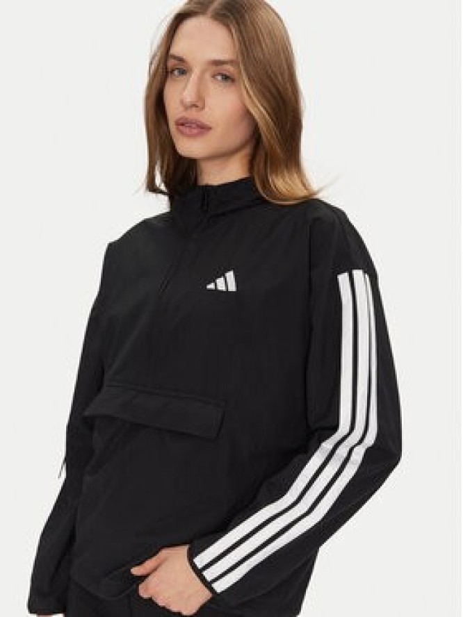 adidas Wiatrówka Essentials 3-Stripes JE1312 Czarny Regular Fit