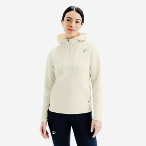 Bluza tenisowa damska z kapturem Soft na suwak