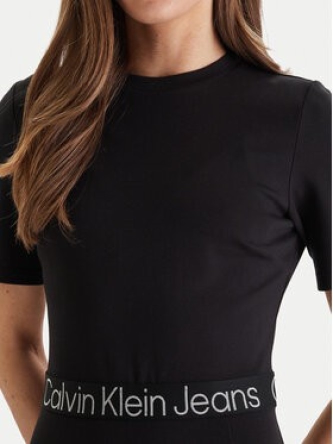 Calvin Klein Jeans Sukienka codzienna LV047F290G Czarny Regular Fit