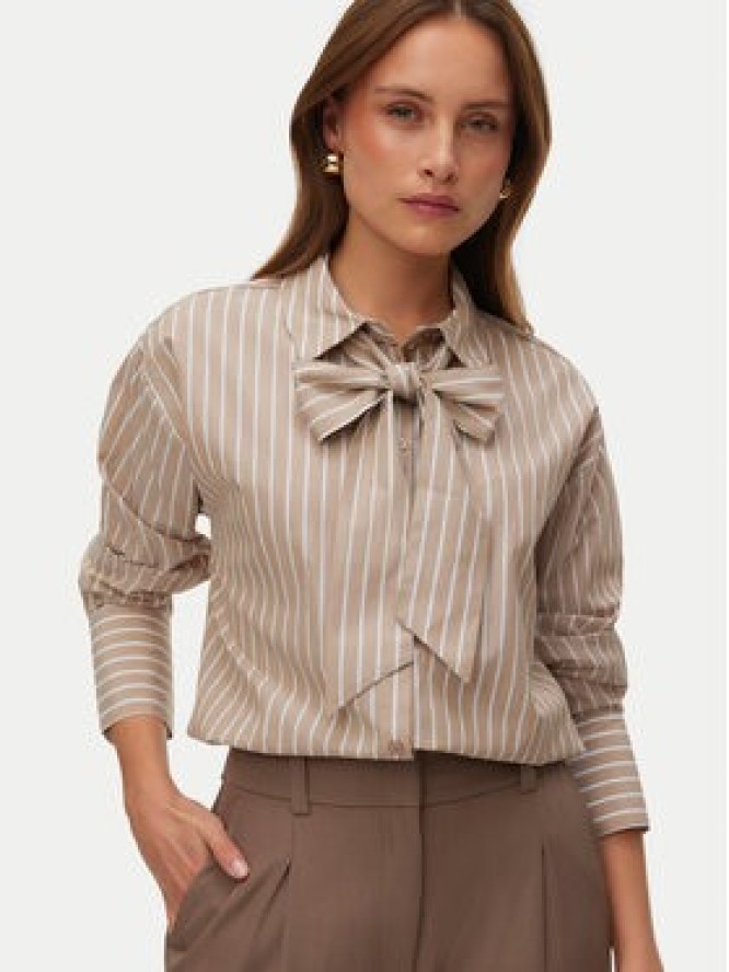 Vero Moda Koszula Islunn 10342449 Beżowy Regular Fit