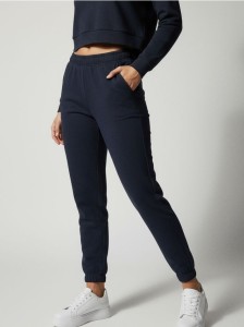 Spodnie dresowe jogger - granatowy