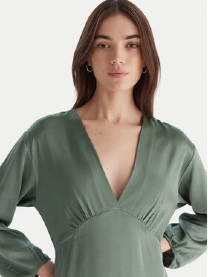ViCOLO Sukienka koktajlowa TF0250 Zielony Regular Fit