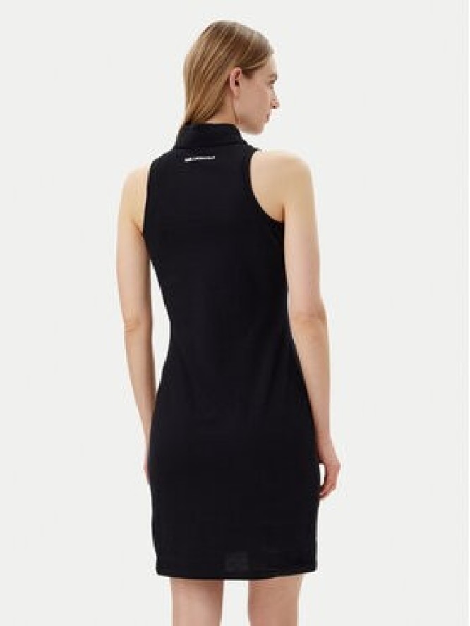 KARL LAGERFELD Sukienka codzienna A2W13041 Czarny Slim Fit