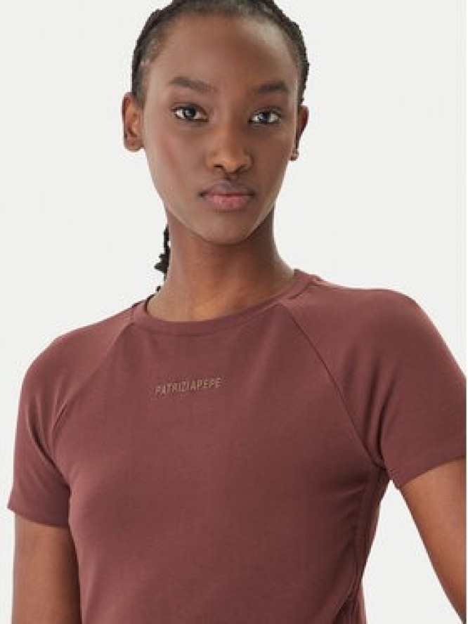 Patrizia Pepe T-Shirt 2M4549/J416-B887 Brązowy Reglan Fit