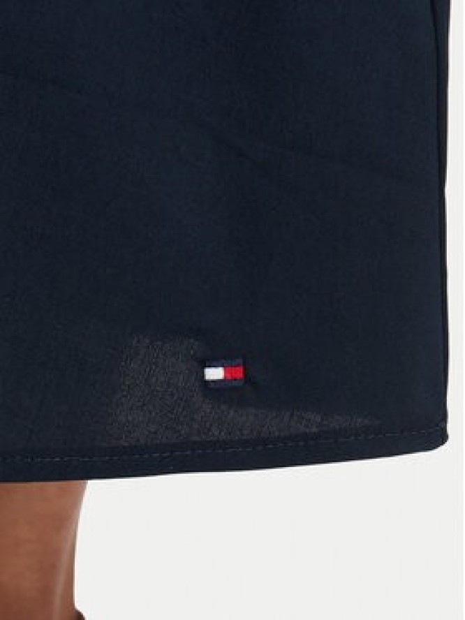 Tommy Hilfiger Sukienka letnia Gold Btn WW0WW49628 Granatowy A-Line Fit