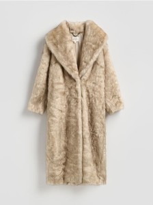 Płaszcz z imitacji futra - wielobarwny