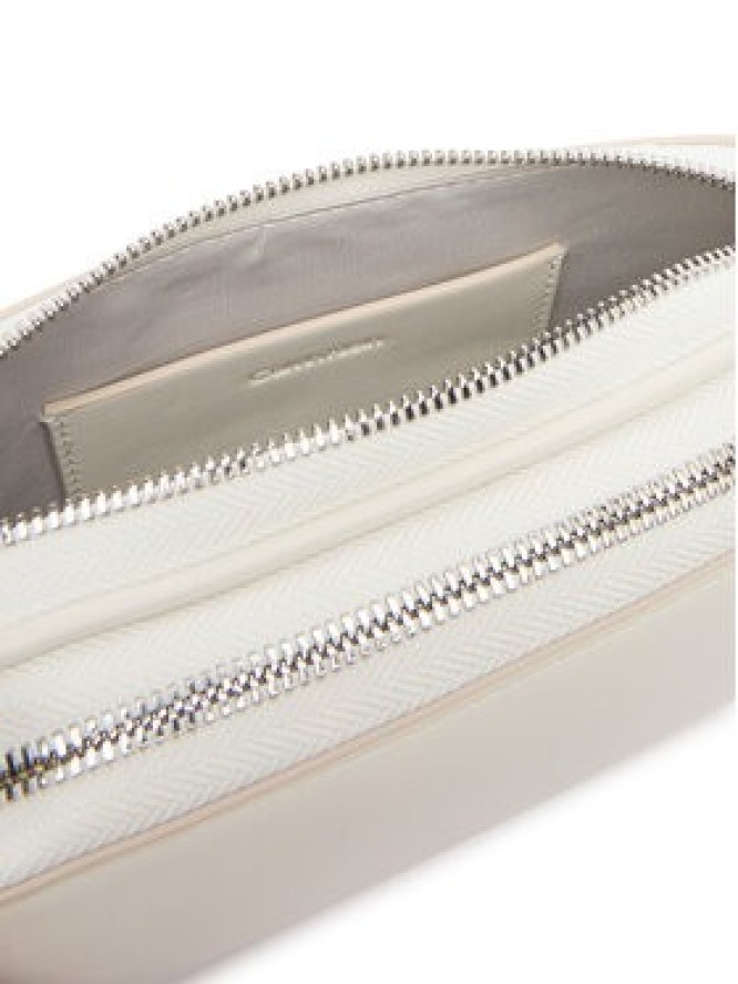 Calvin Klein Torebka Webbing Double Strap Camera Bag LV04F3165G Biały