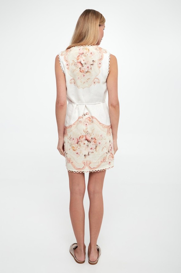 Sukienka lniana mini TWINSET