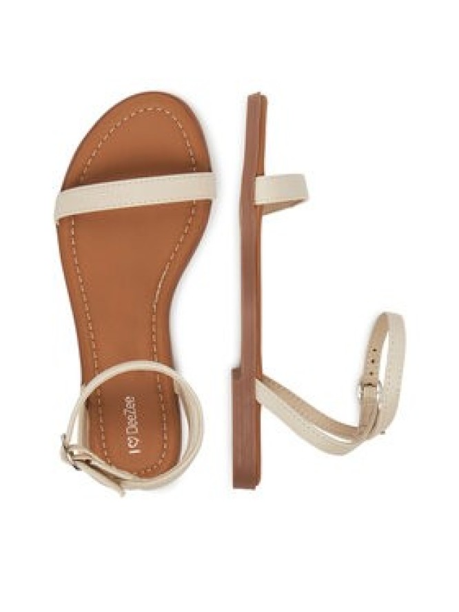 DeeZee Sandały MT0076-25S02 Écru