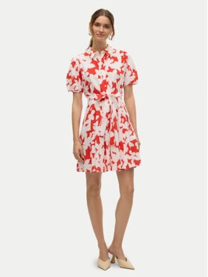 Vero Moda Sukienka koszulowa Dicthe 10303728 Czerwony Regular Fit