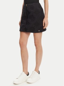 Guess Spódnica mini V5YD02 WHEB2 Czarny Regular Fit