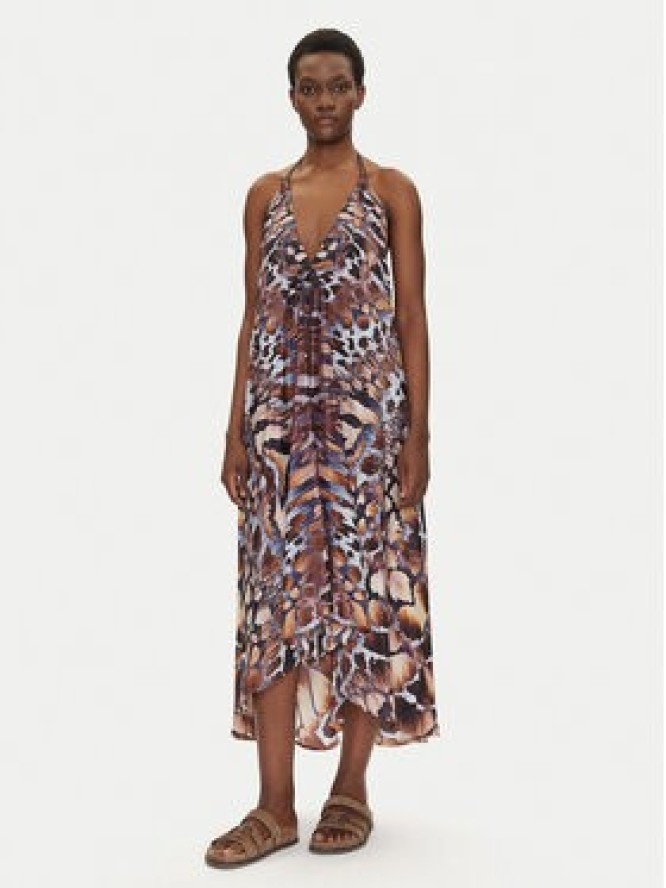 Iconique Sukienka letnia IC25-140 Kolorowy Relaxed Fit