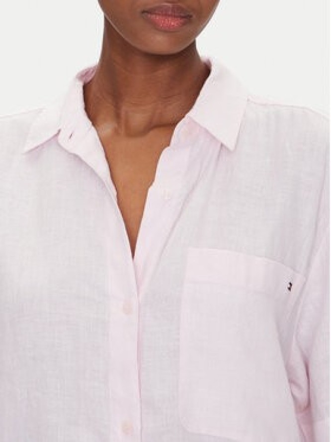 Tommy Hilfiger Koszula WW0WW44720 Różowy Relaxed Fit