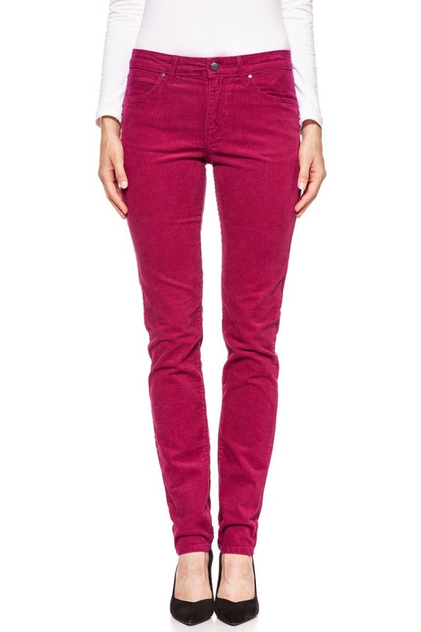 DAMSKIE SPODNIE SZTRUKSOWE WRANGLER SLIM CHERRY W28LEK18V 112128384