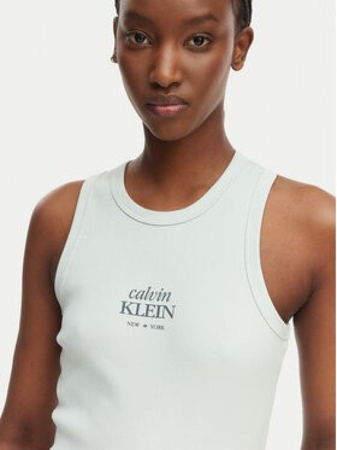 Calvin Klein Jeans Top LV047F239G Zielony jasny Slim Fit