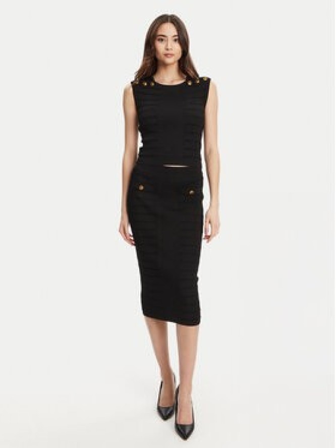 Guess Spódnica ołówkowa W5YD66 Z0130 Czarny Slim Fit