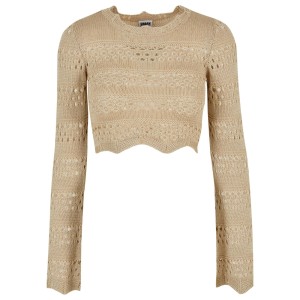Damski szydełkowy sweter crop Urban Classics