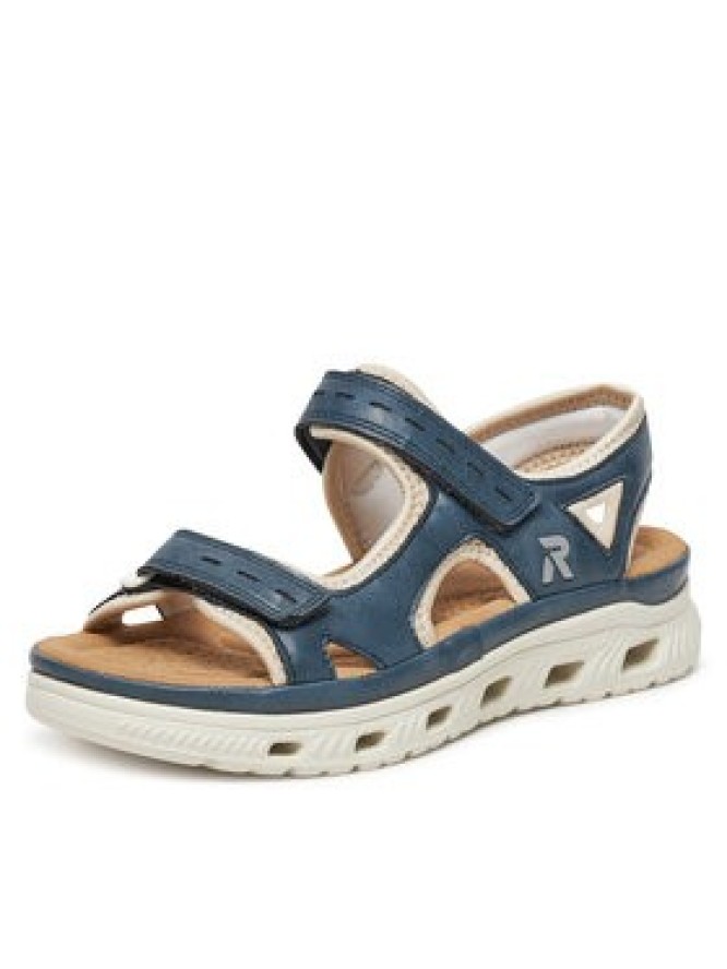 Rieker Sandały 64066-14 Niebieski