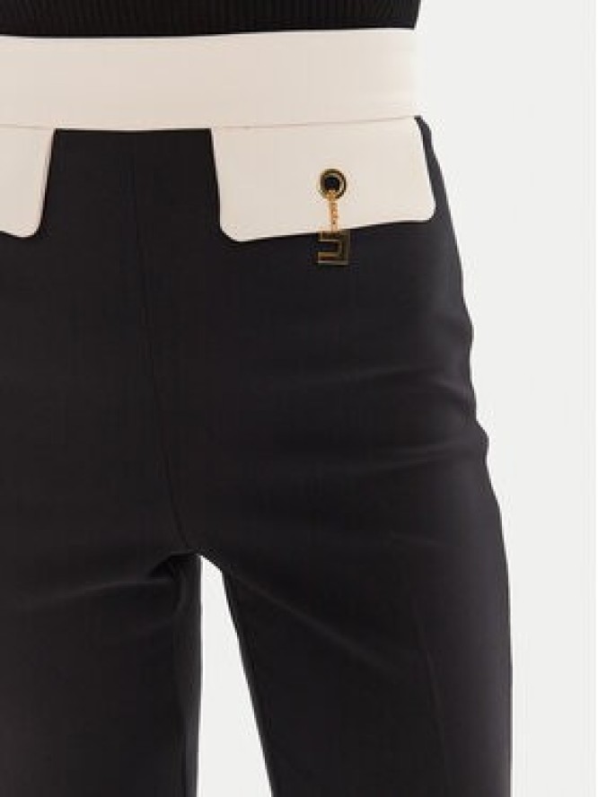 Elisabetta Franchi Spodnie materiałowe PA-T01-56E2-V340 Czarny Regular Fit