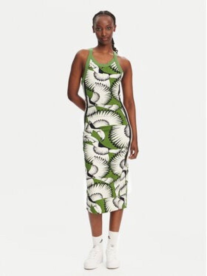 adidas Sukienka codzienna FARM Premium JD6314 Zielony Slim Fit