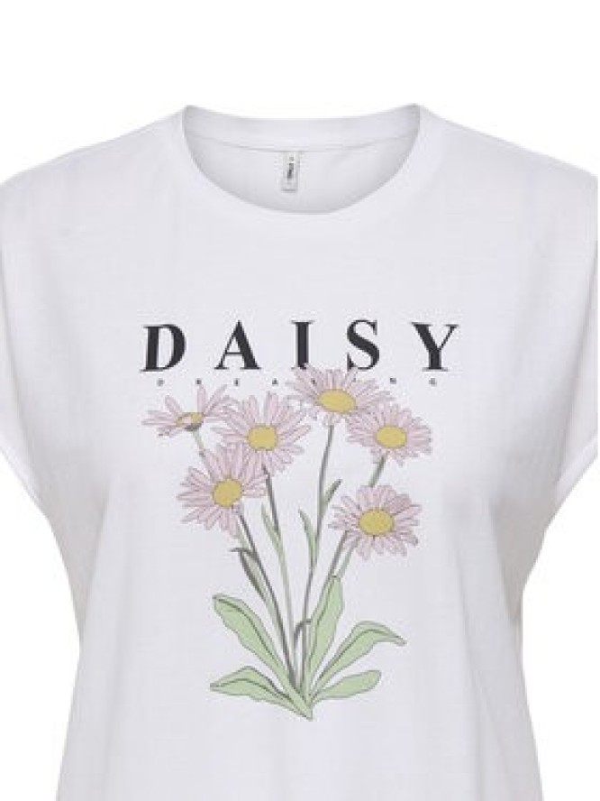 ONLY T-Shirt Jany 15372108 Biały Regular Fit