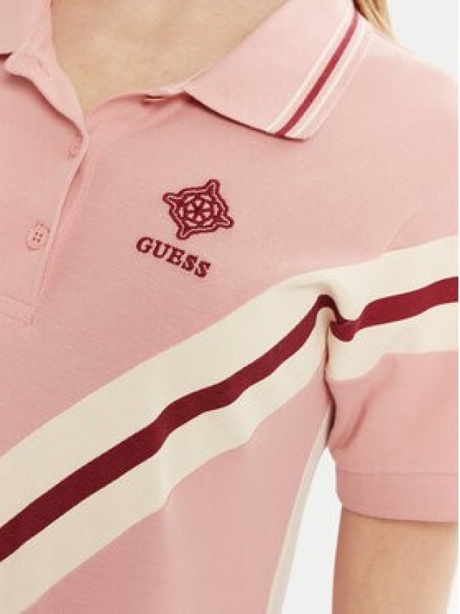 Guess Sukienka codzienna V5RK00 KCOK1 Różowy Regular Fit