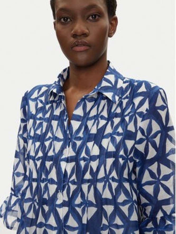 Iconique Sukienka koszulowa IC25-087 Niebieski Relaxed Fit