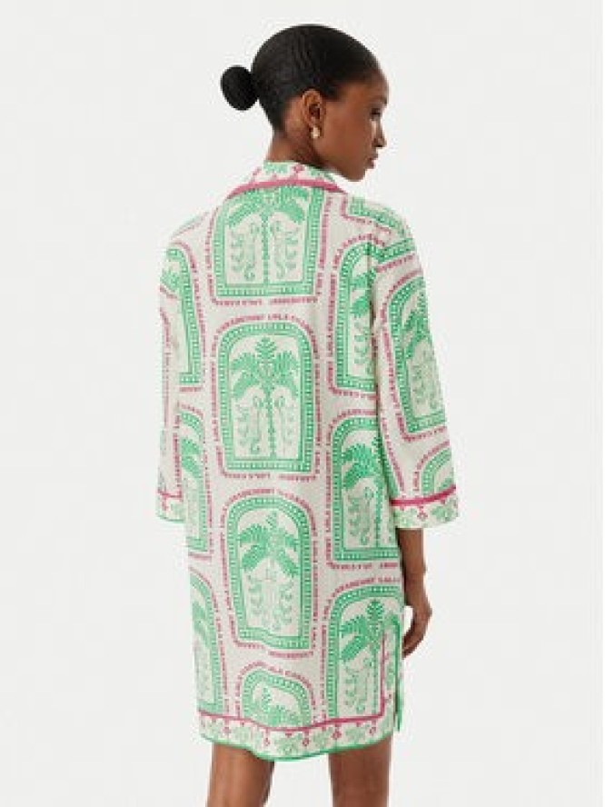 LOLA CASADEMUNT Sukienka letnia LS2616074 Kremowy Regular Fit