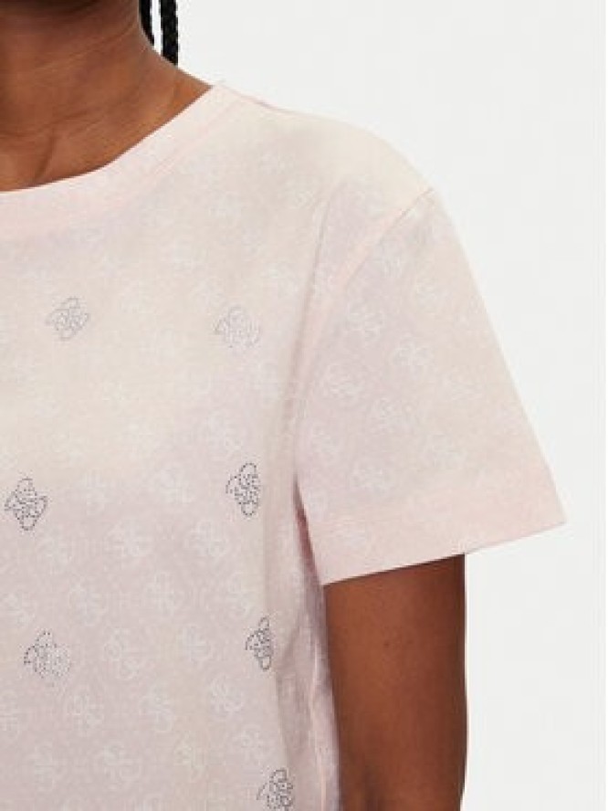 Guess T-Shirt V5GI16 I3Z14 Różowy Regular Fit