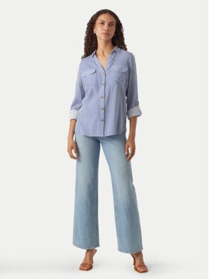 Vero Moda Koszula Bumpy 10275283 Niebieski Regular Fit