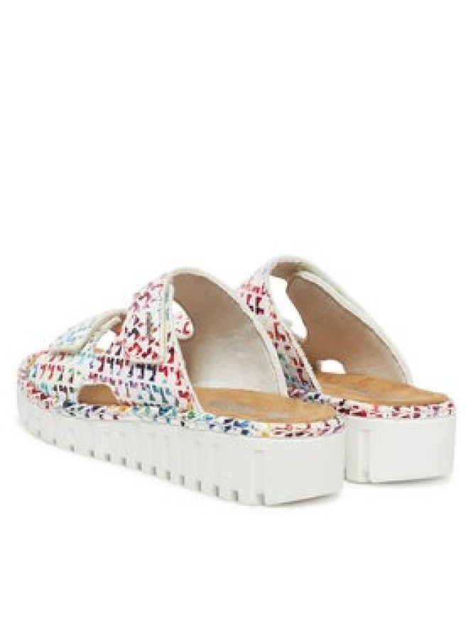 Rieker Klapki V1392-90 Biały