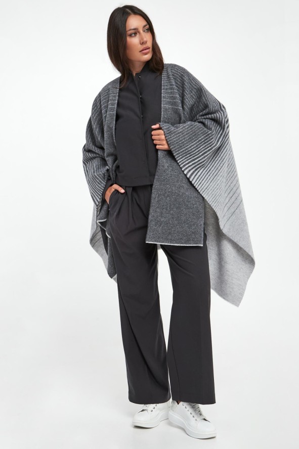 Ponczo damskie wełniane Brenta MM