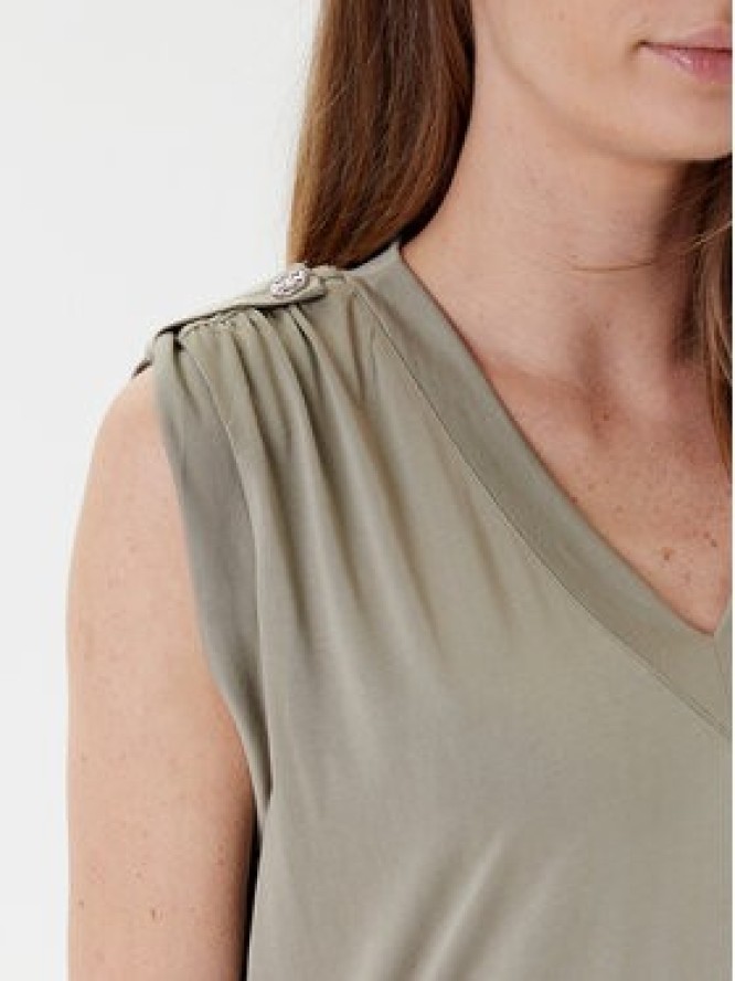 Guess Bluzka W5YP52 KCYW2 Zielony Regular Fit