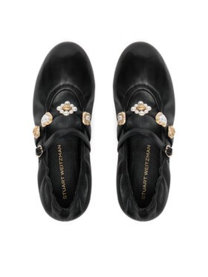 Stuart Weitzman Baleriny Socharming Mary Jane SN124 Czarny