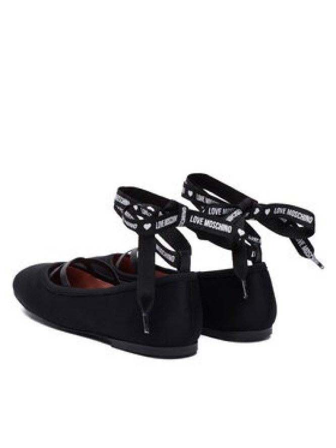 LOVE MOSCHINO Baleriny JA11141G1PIM0000 Czarny