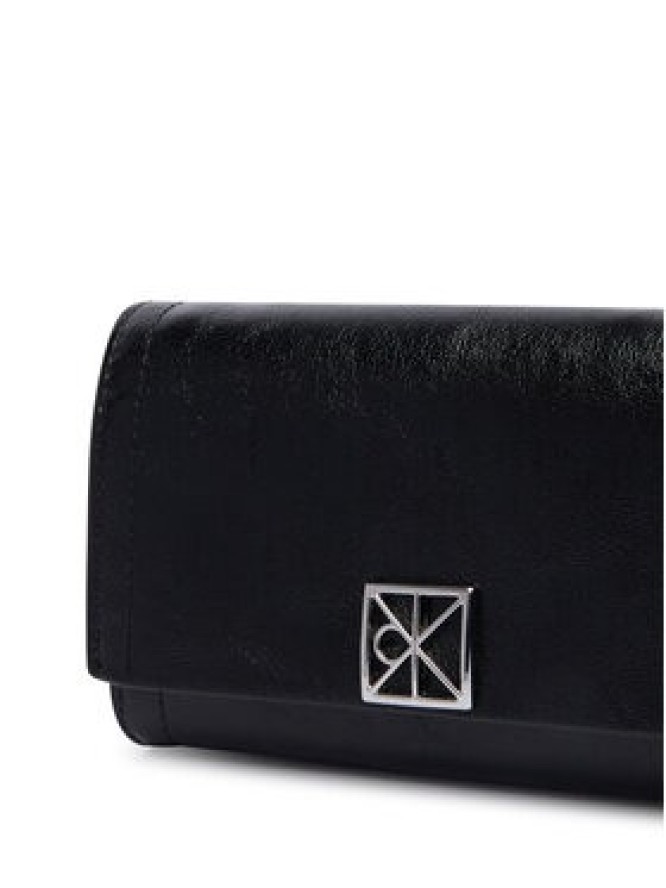 Calvin Klein Torebka Emblem Wallet On Strap LV04F1218G Czarny