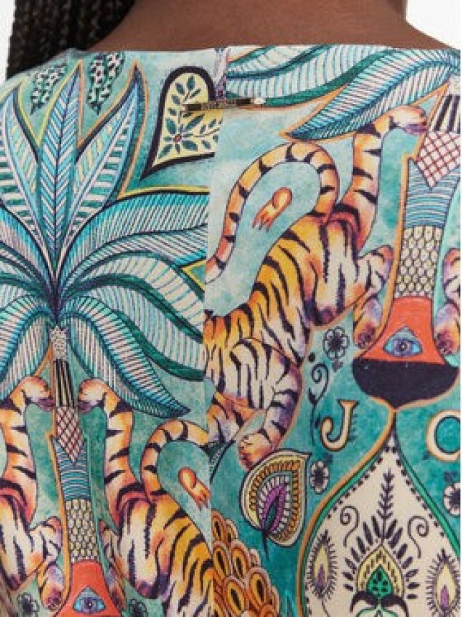 Just Cavalli Sukienka codzienna 80PAOE04 CJ112 Kolorowy Slim Fit